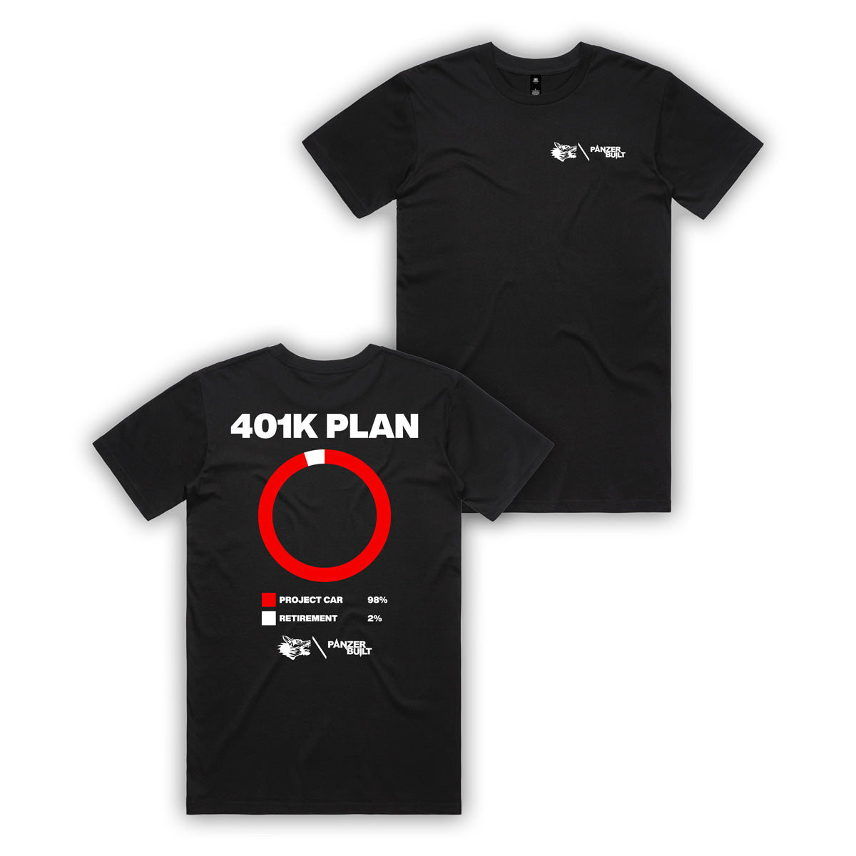 401k Tee- Black